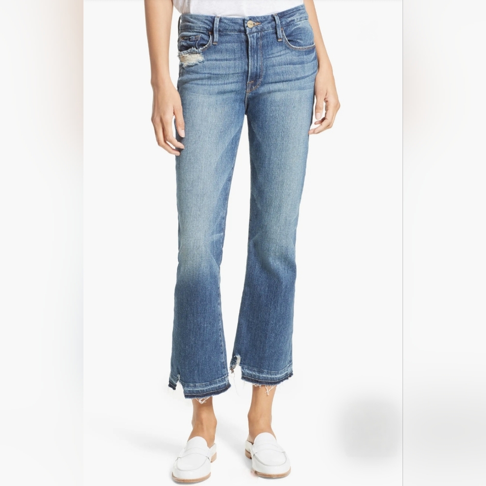 FRAME Released Hem Le Crop Mini Boot Jeans Size 27